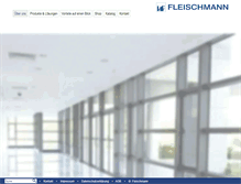 Tablet Screenshot of fleischmann-buerobedarf.de